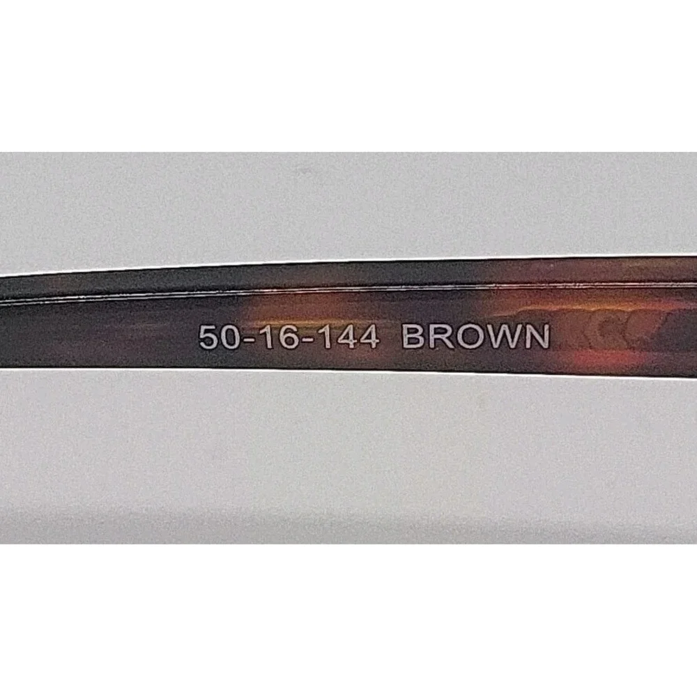 Betsey Johnson FUNKY Eyeglasses brown Cat Eye Full Rim Frames 50-16-144